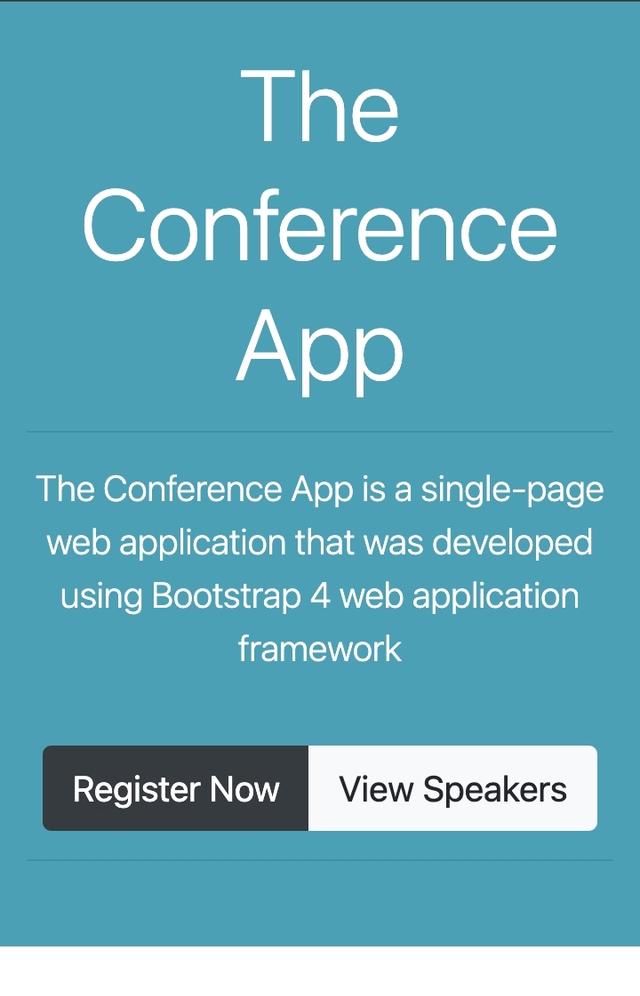 The Conference App project